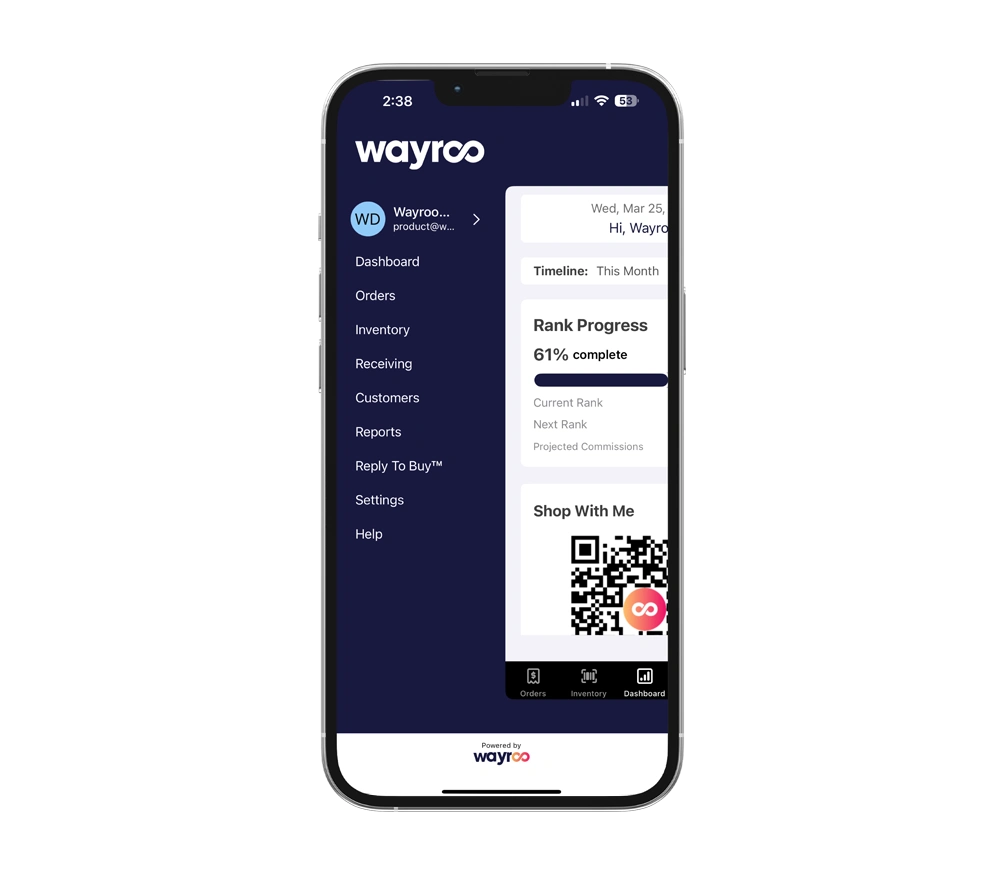 wayroo essentials plan mlm software and direct selling software 2026